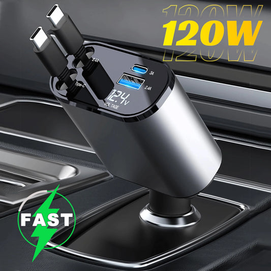 Încărcător Auto Retractabil Rapid